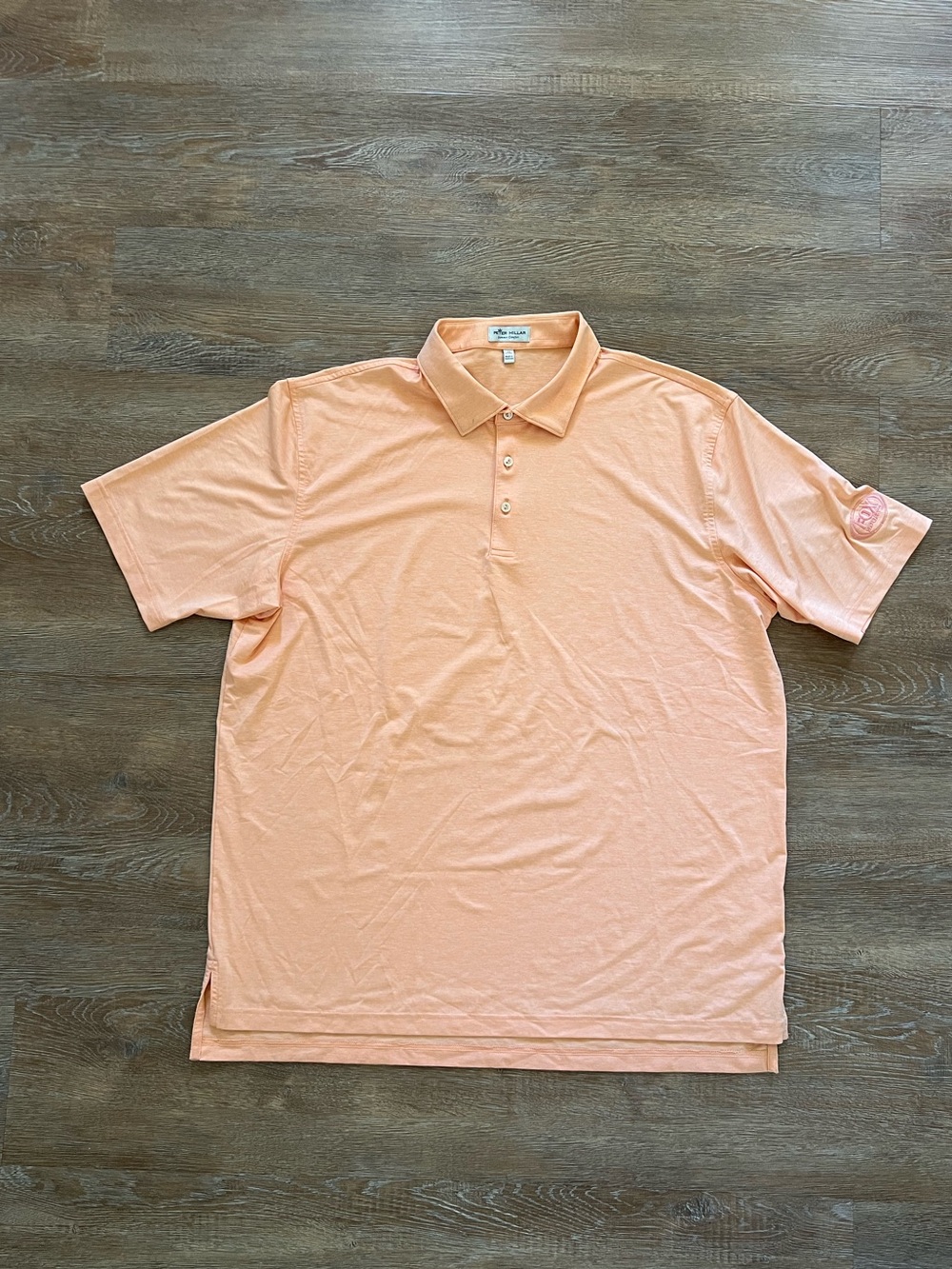 Peter Millar Summer Comfort Polo Shirt | FOX Sports Peach | Size XL